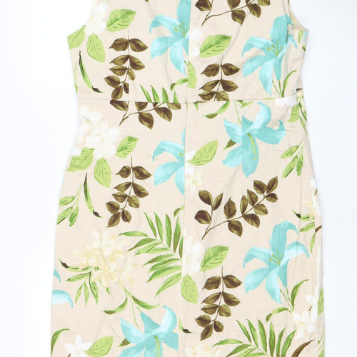 Pomodoro Women's Multicoloured Floral Dress Size 16