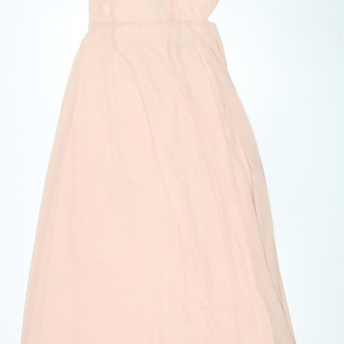 Missguided Women's Pink Long Dress Size 10