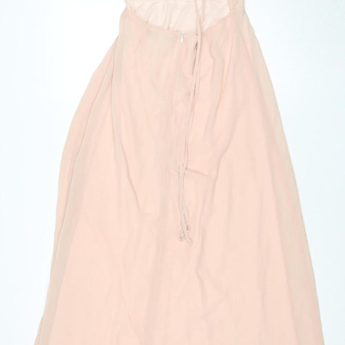 Missguided Women's Pink Long Dress Size 10
