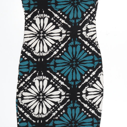 Apricot Women's Multicoloured Geometric Dress S