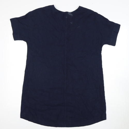 Marks and Spencer Women's Blue Shirt Dress Size 12