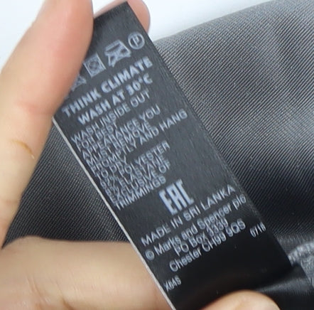 Marks and Spencer Women's Grey Pleated Midi Skirt Size 14