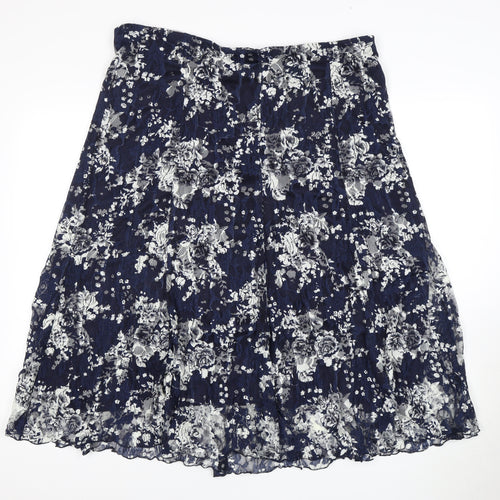 Women's A-Line Floral Skirt in Multicoloured Size 18