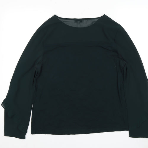 Warehouse Women's Black Long Sleeve Top UK 14