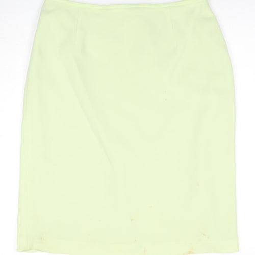 Berkatex Women's Green Pencil Skirt Size 14 Zip Accent