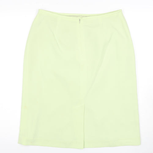 Berkatex Women's Green Pencil Skirt Size 14 Zip Accent