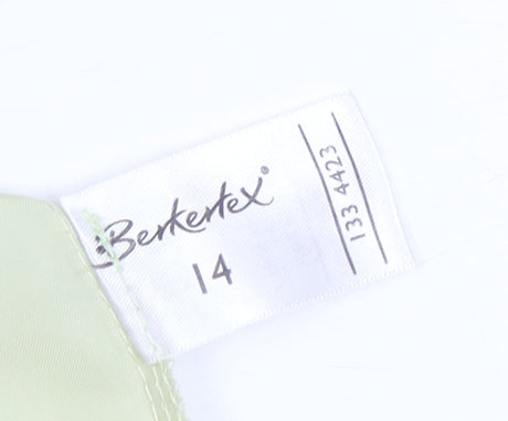 Berkatex Women's Green Pencil Skirt Size 14 Zip Accent