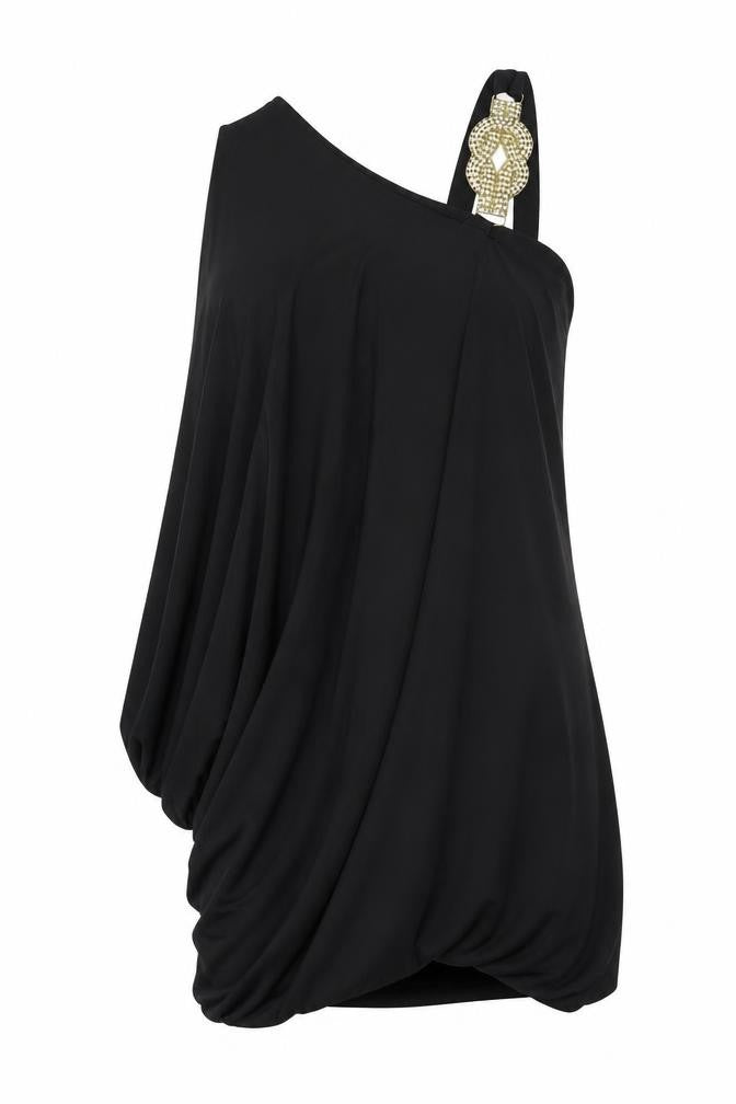 Front view of Unique Boutique Women's Black Sleeveless Top, size 2