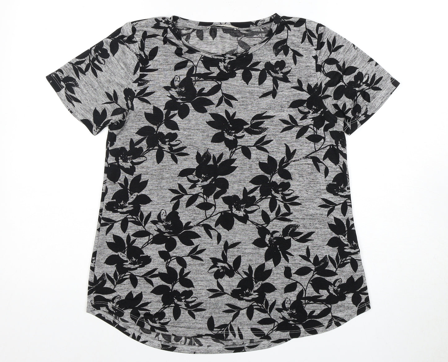 Oasis Women's Multicoloured Floral T-Shirt - Size 8