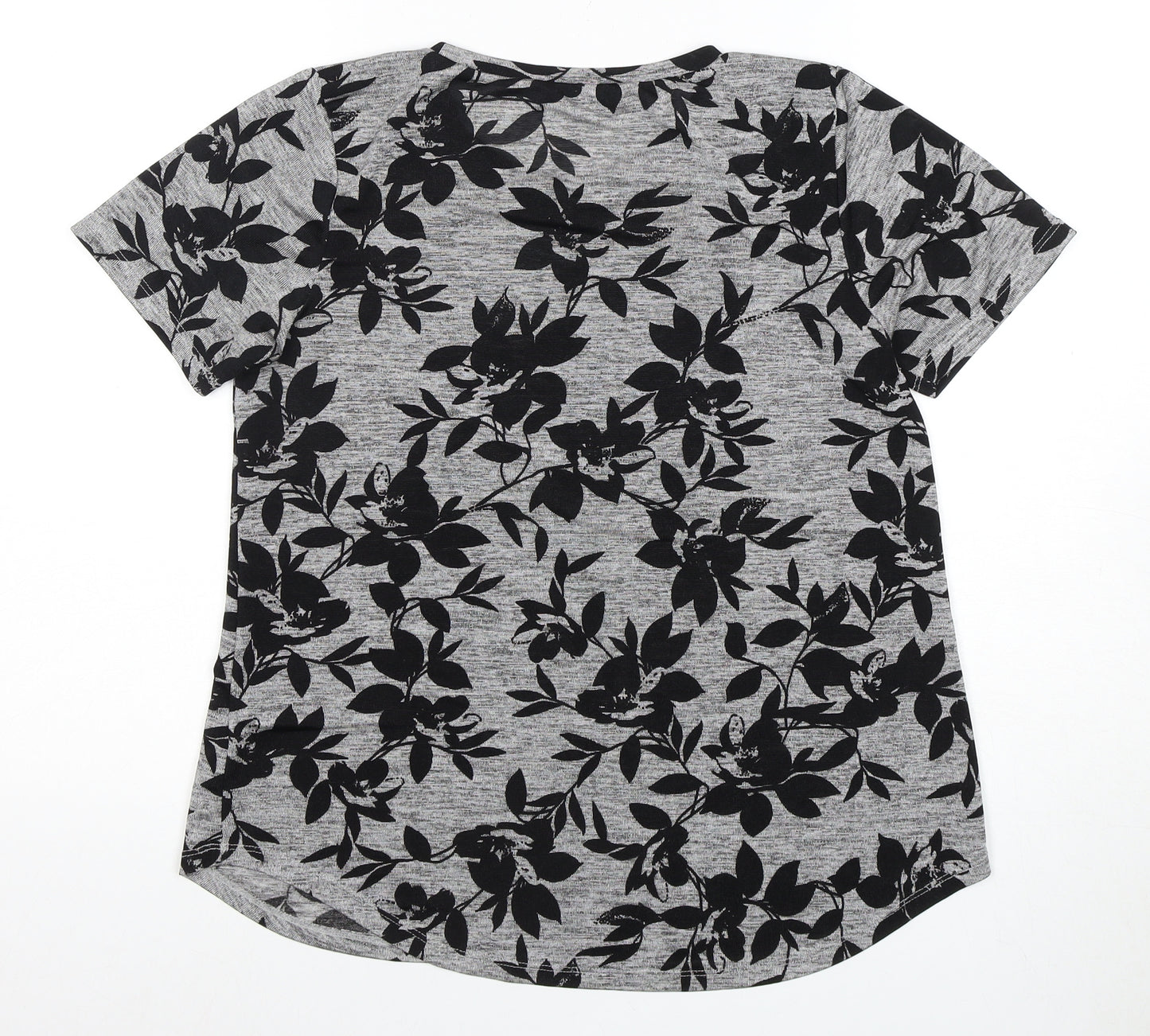 Oasis Women's Multicoloured Floral T-Shirt - Size 8