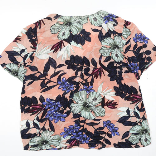 Vero Moda Women's Multicoloured Floral Button-Up Blouse XL