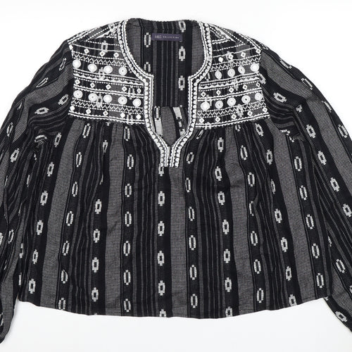 Marks and Spencer Women's Black Tunic Blouse Size 16