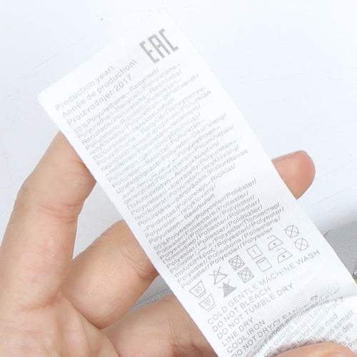 Jacqueline de Yong Women's Silver Large Short Zip Skirt