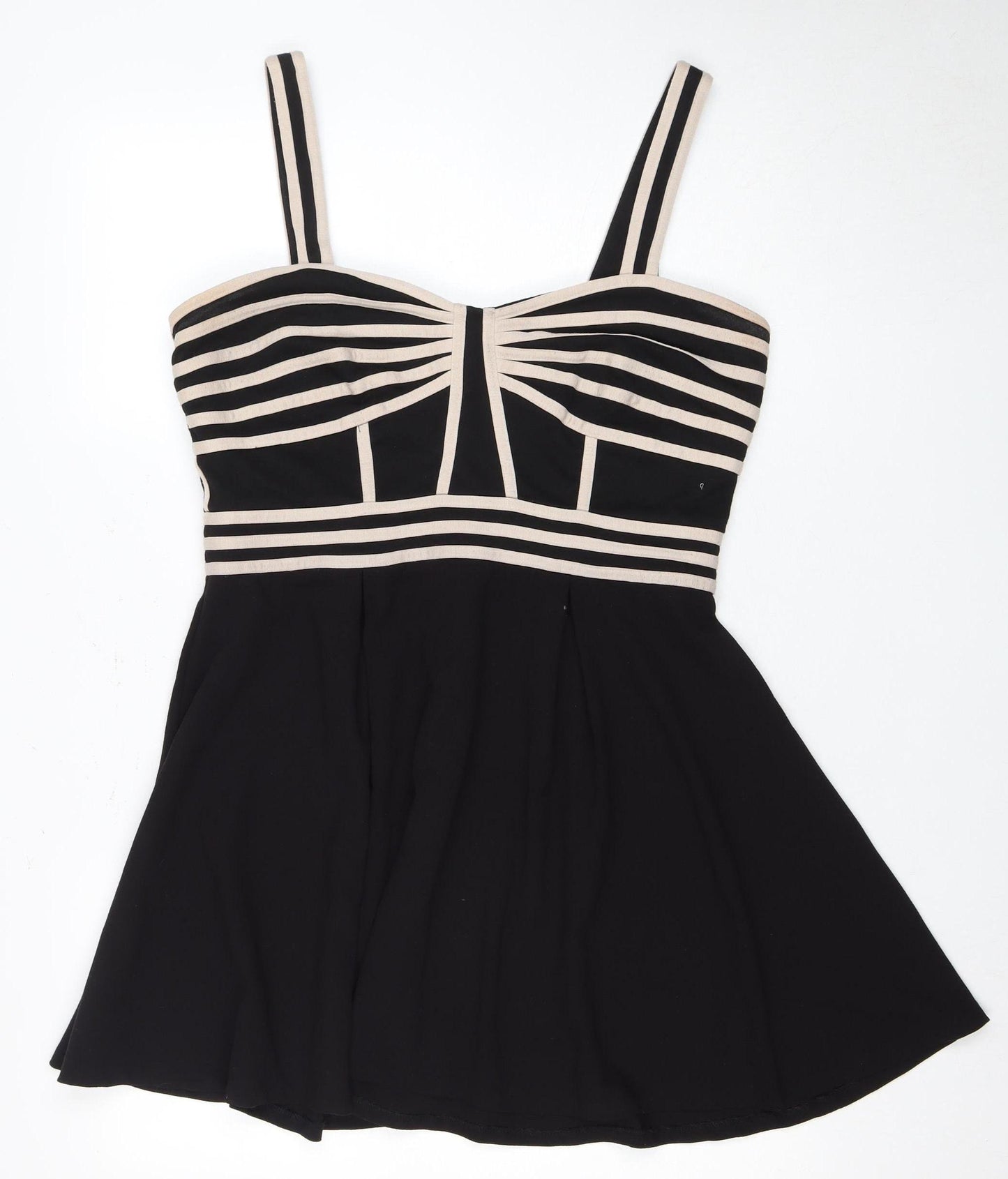 New Look Women's Black Sleeveless Dress Size 14