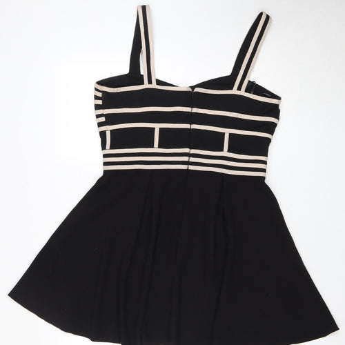 New Look Women's Black Sleeveless Dress Size 14