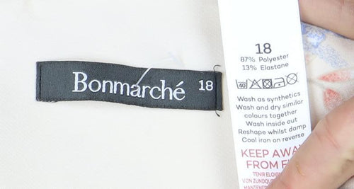 Bonmarche Women's Multicoloured Floral Dress Size 18
