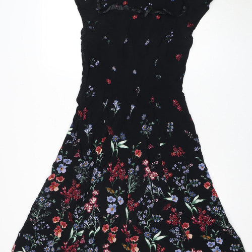 Monsoon Women's Black Floral Dress Size 12
