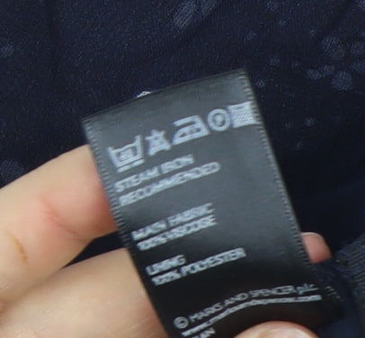 Marks and Spencer Womens Blue Floral Midi Skirt Size 16