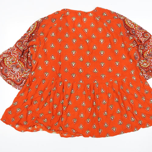 Joe Browns Women's Orange Paisley Tunic, Size 20, Bohemian