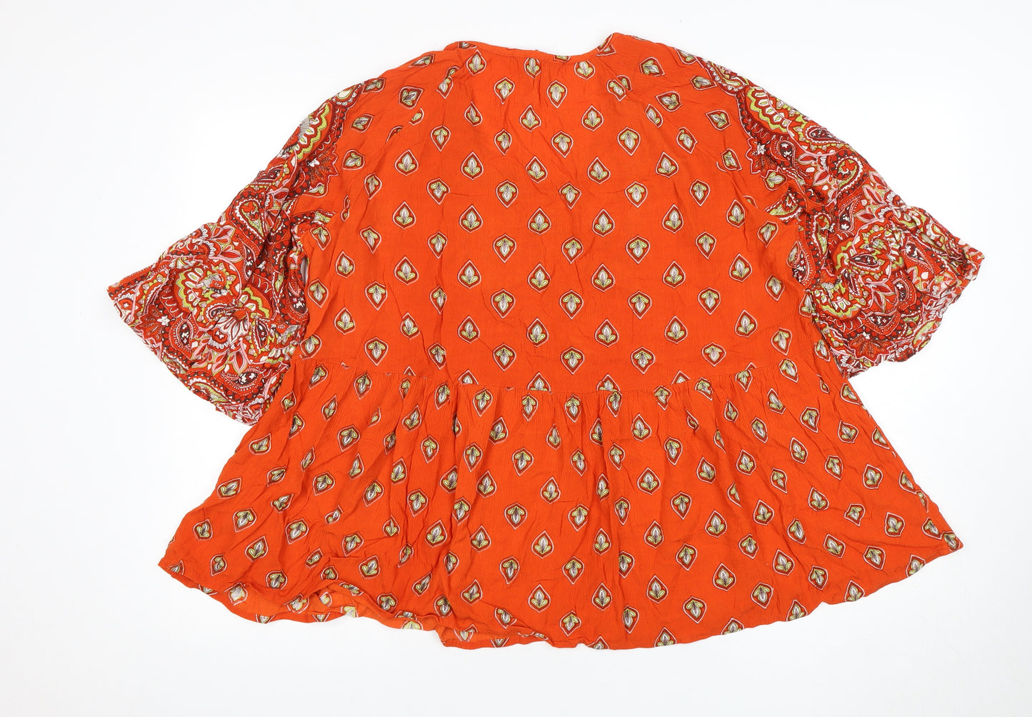 Joe Browns Women's Orange Paisley Tunic, Size 20, Bohemian