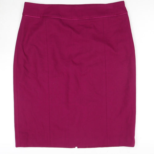 Monsoon Women's Pink Wool Pencil Skirt, Size 16