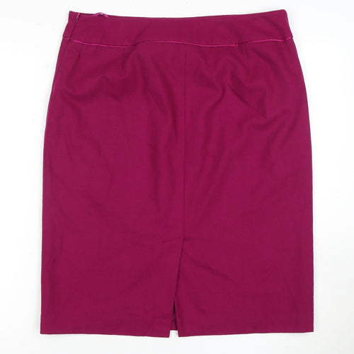 Monsoon Women's Pink Wool Pencil Skirt, Size 16