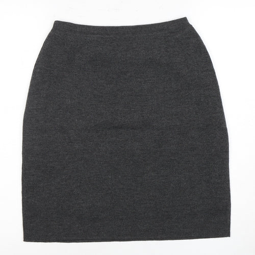Country Casuals Women's Grey Wool Pencil Skirt M