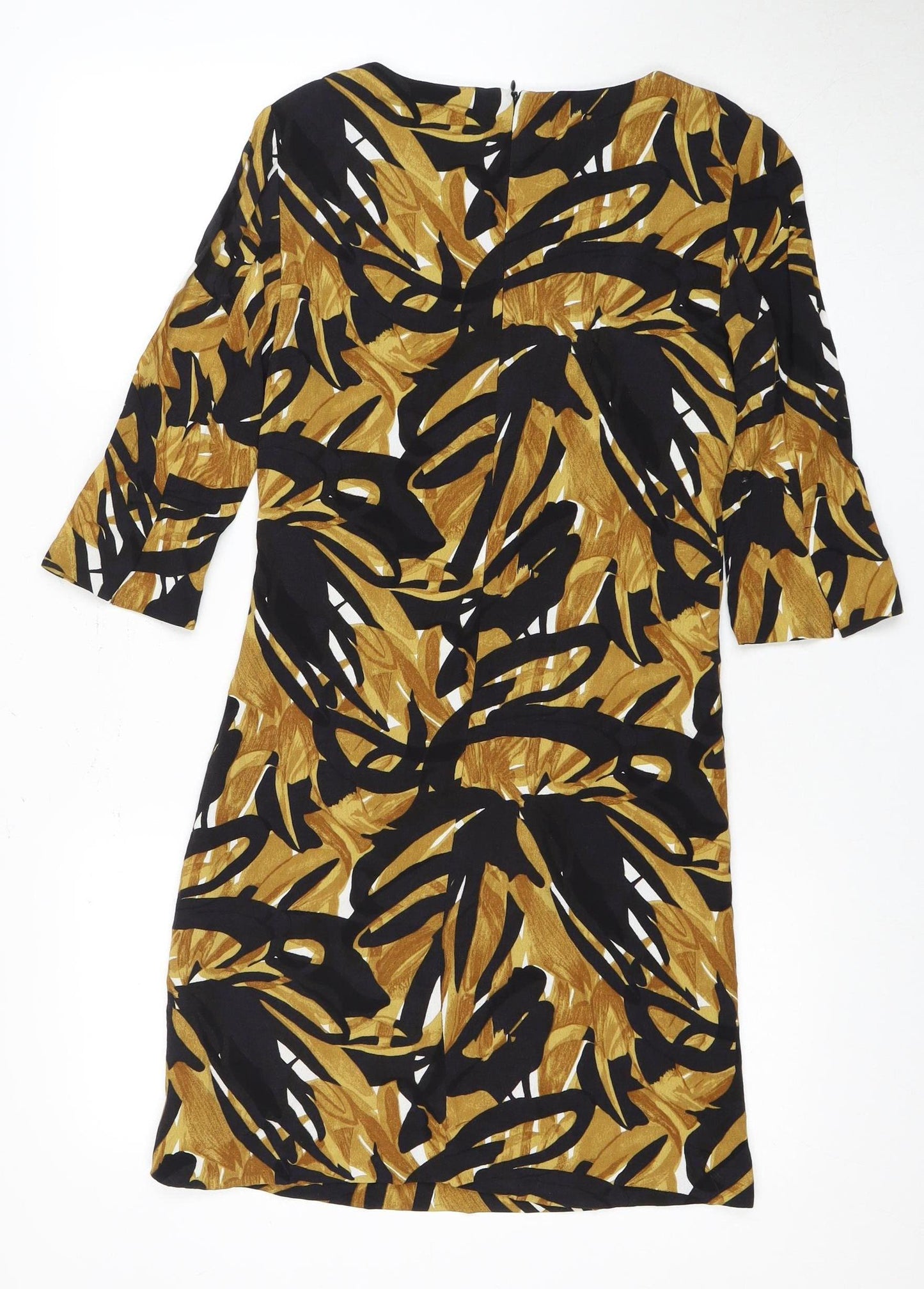 Hobbs Women's Multicoloured 3/4 Sleeve Dress Size 2