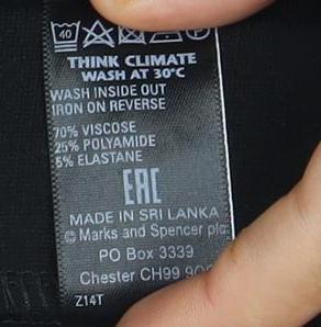 Marks and Spencer Women's Black Pencil Skirt, Size 12