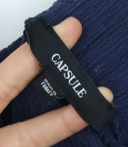 CAPSULE Women's Blue Wide-Leg Trousers - Size 18