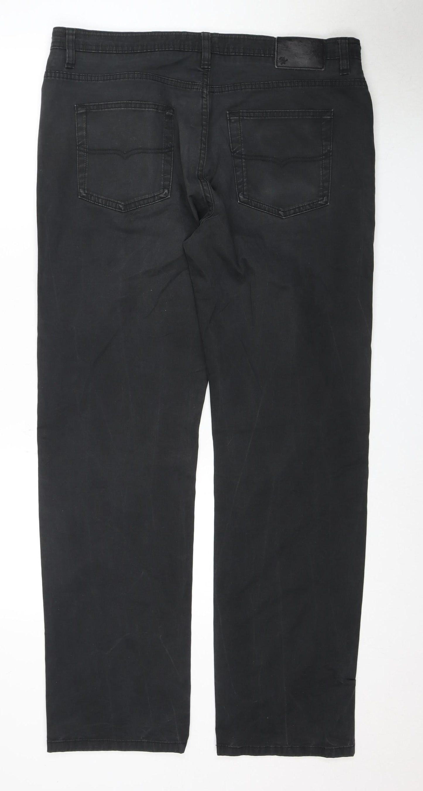 Marks and Spencer Black Mens Trousers 36W 33L