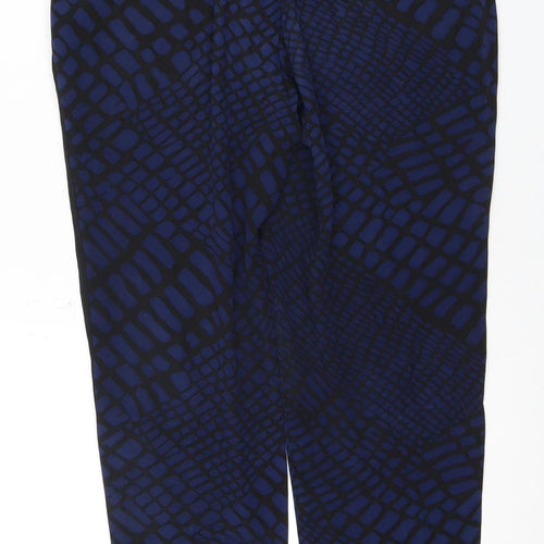 Whistles Women's Blue Silk Jogger Trousers