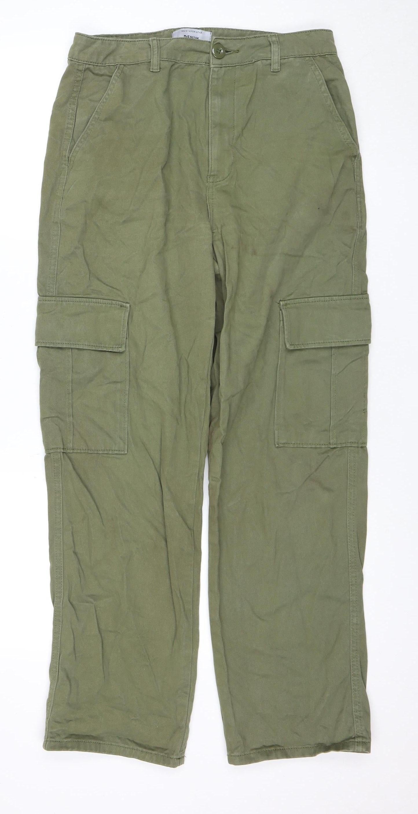 New Look Women's Green Cargo Trousers Size 10
