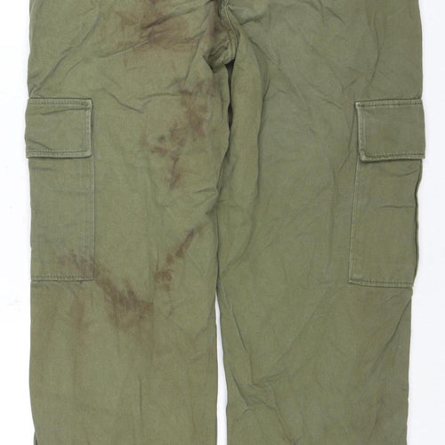 New Look Women's Green Cargo Trousers Size 10