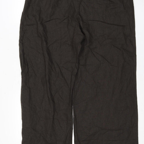 Style by EWM Women’s Black Linen Trousers Size 18