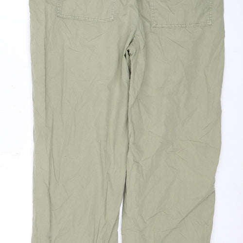 Marks and Spencer Women's Green Polka Dot Trousers Size 12