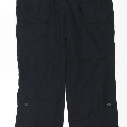 Marks and Spencer Women's Black Cargo Trousers Size 12