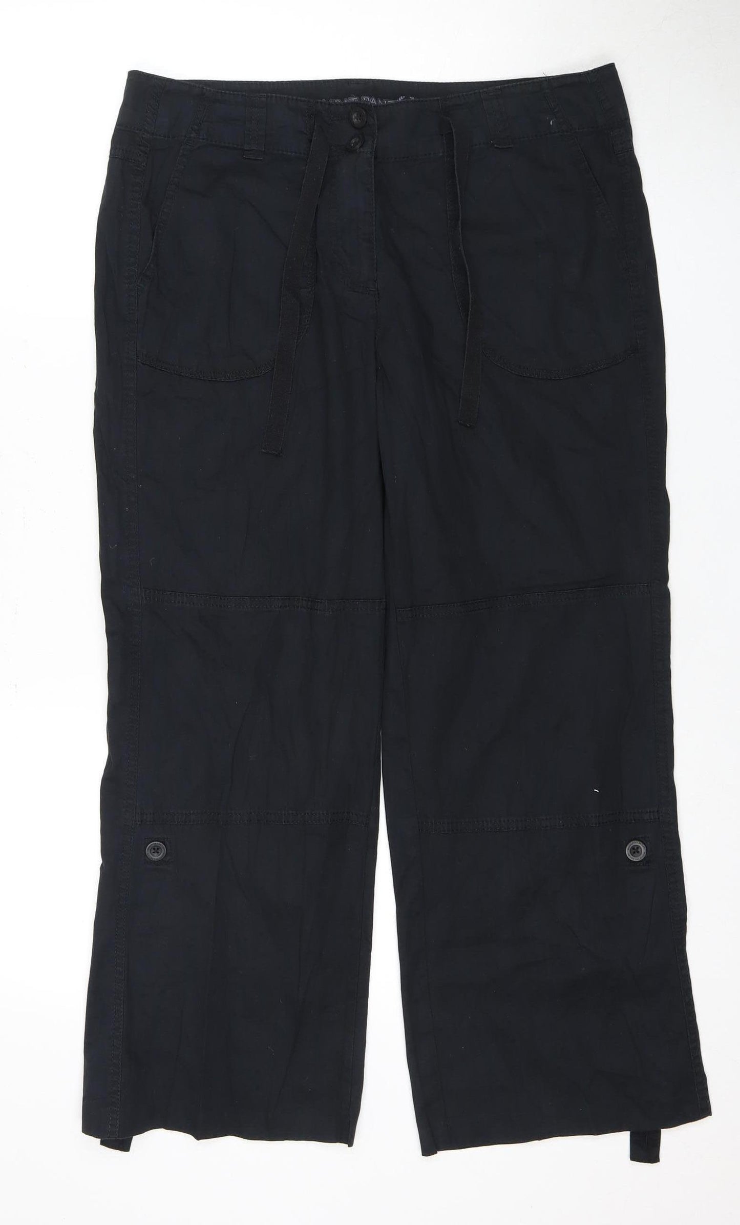 Marks and Spencer Women's Black Cargo Trousers Size 12
