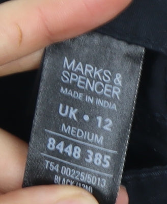 Marks and Spencer Women's Black Cargo Trousers Size 12