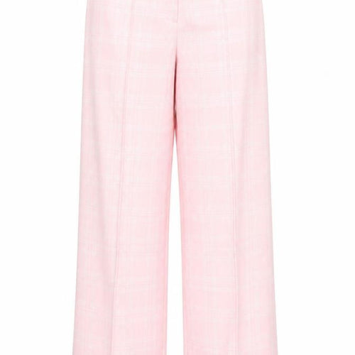 Missguided Women's Petite Pink Checked Trousers