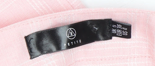 Missguided Women's Petite Pink Checked Trousers