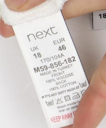 Next Women's White Sleeveless Top, UK Size 18