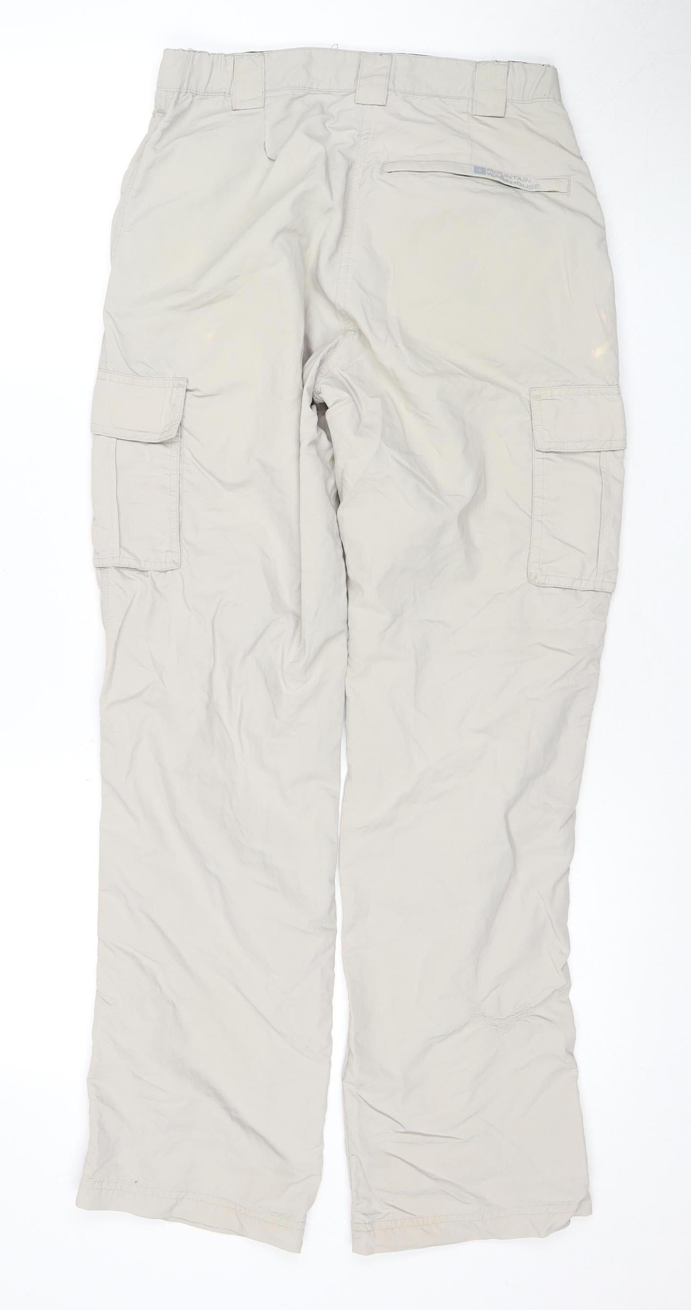 Mountain Warehouse Women's Beige Cargo Trousers Size 8