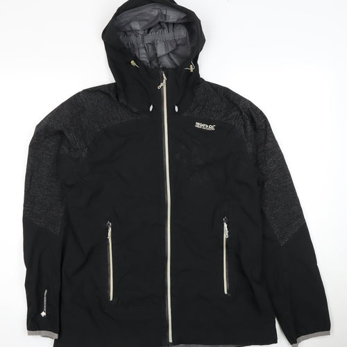Regatta Women's Black Waterproof Hooded Jacket Size 13
