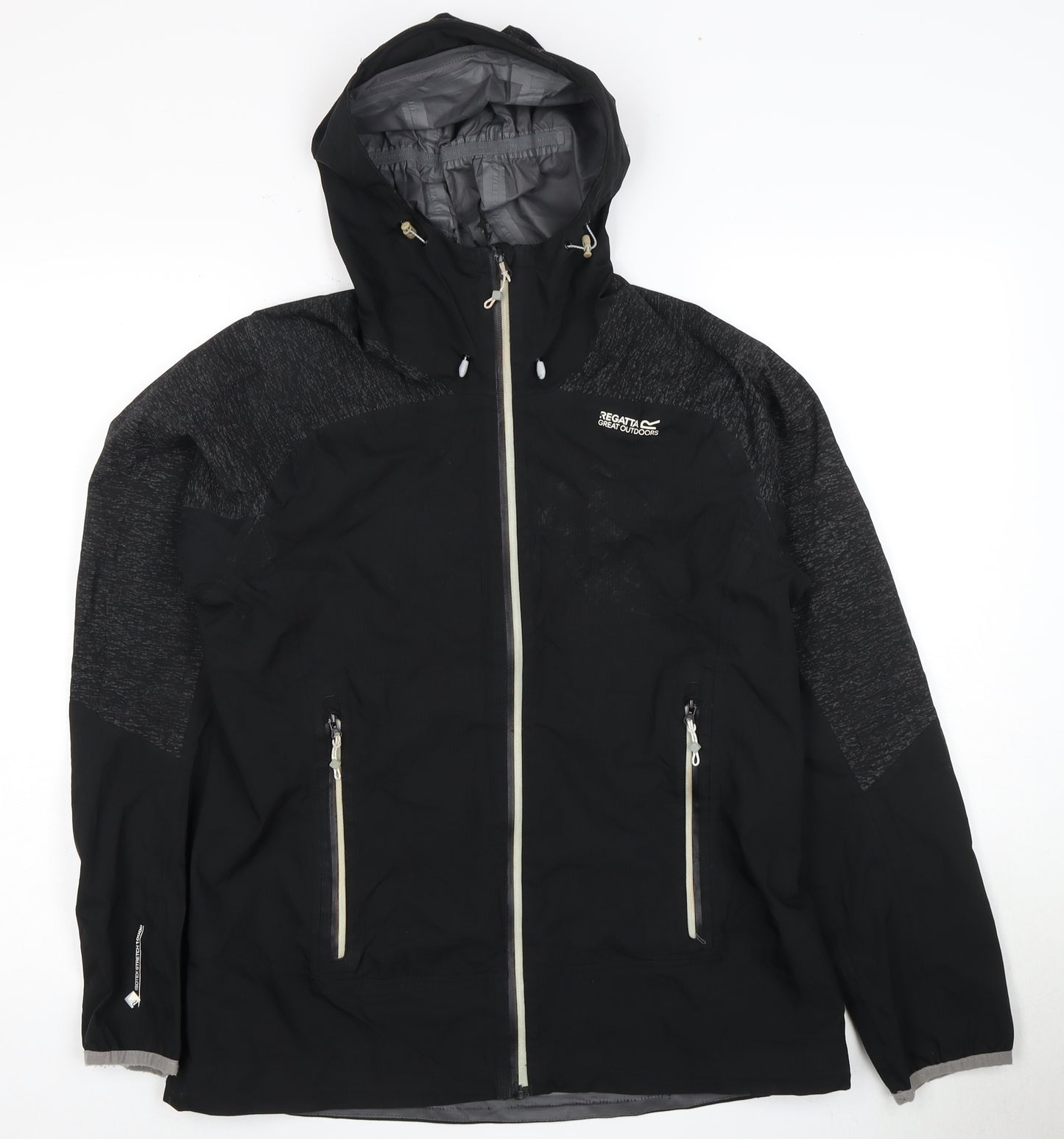 Regatta Women's Black Waterproof Hooded Jacket Size 13