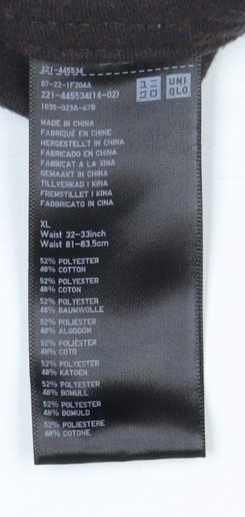 Uniqlo Women's Black Trousers XL Elastic Waist