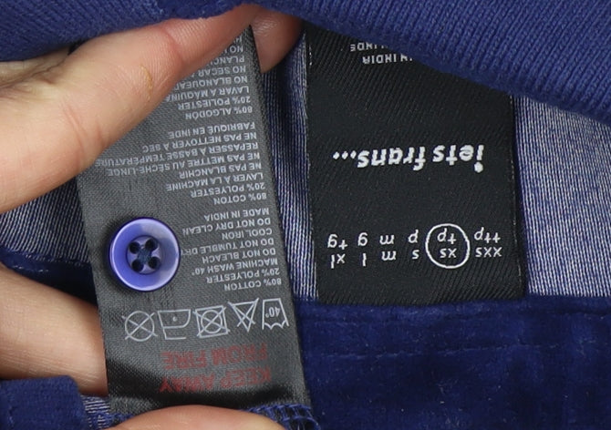 Let's Trans Unisex Blue Velour Henley Sweatshirt 12