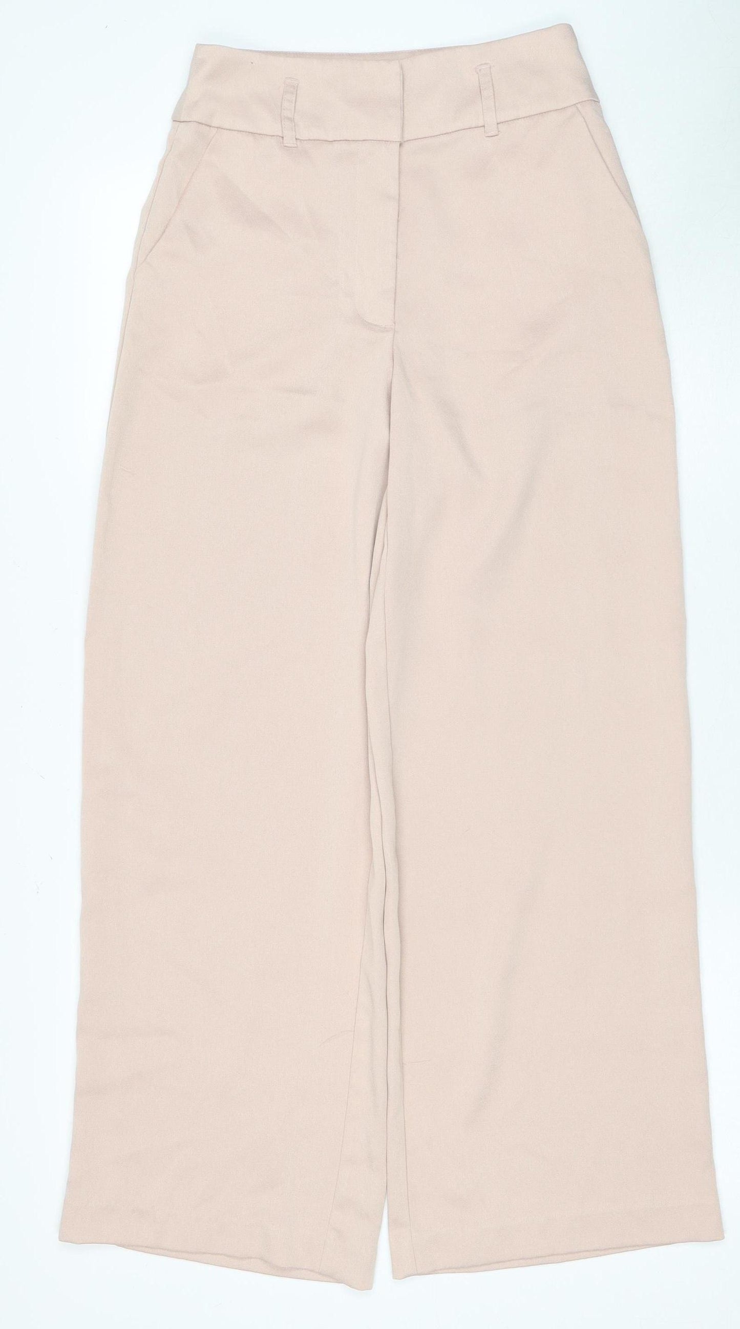 New Look Women's Beige Wide-Leg Trousers