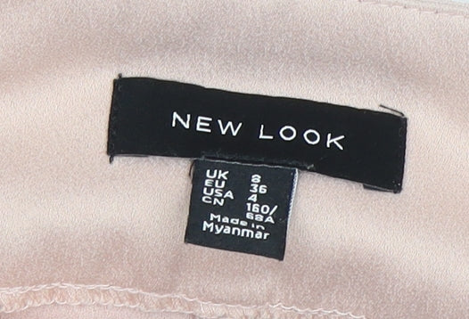 New Look Women's Beige Wide-Leg Trousers