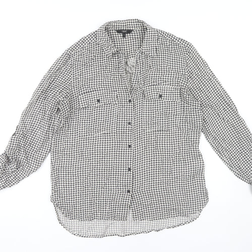 Next Women's Multicoloured Check Button-Up Shirt